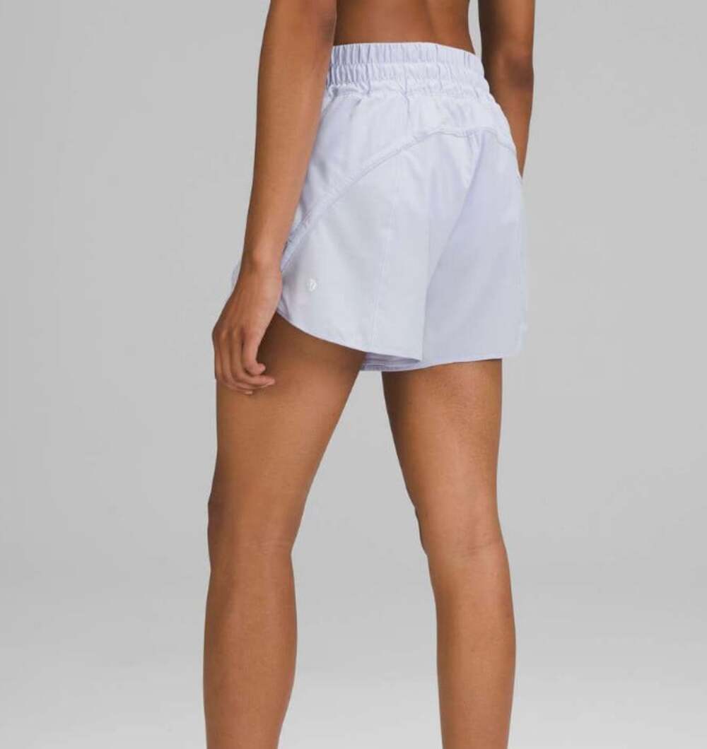 Lululemon Track That Mid-Rise Lined Short 5" Pastel Blue Size 0
